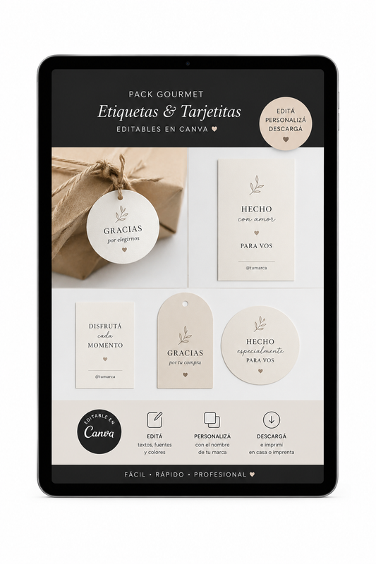 Pack de Etiquetas y Tarjetitas para imprimir